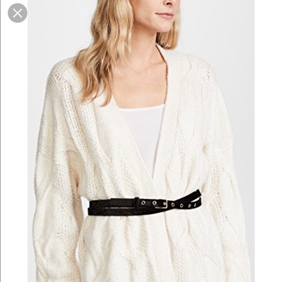 NWT Rebecca Minkoff Liv Velvet Double Wrap Belt - Picture 1 of 6